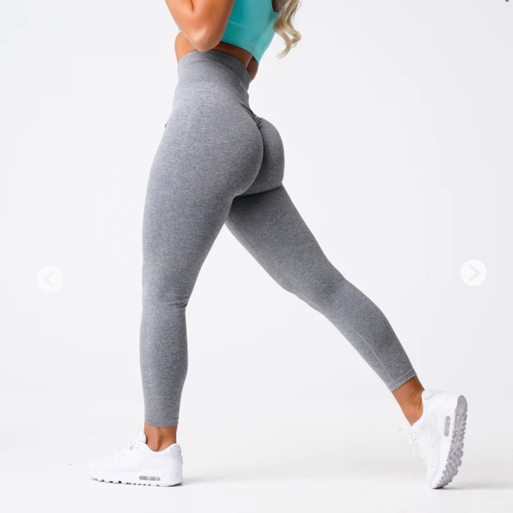 NVGTN Grey Scrunch Seamless Leggings